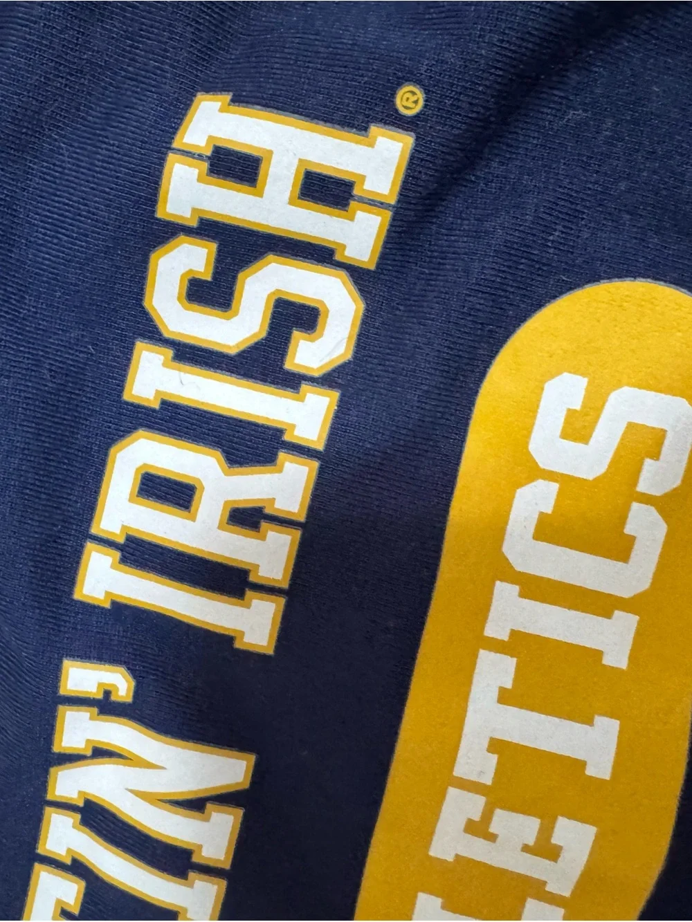 Pets First Navy and Gold Notre Dame Fightin' Irish Dog Tee